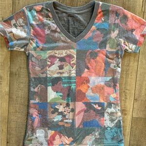 Classic Disney movies shirt with faded look. Size XS fits snug